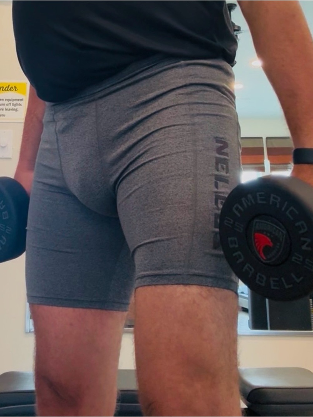 Men's Gray Compression Shorts * NELEUS Shorts with Pocket * NEW & IMPROVED - Picture 5 of 13